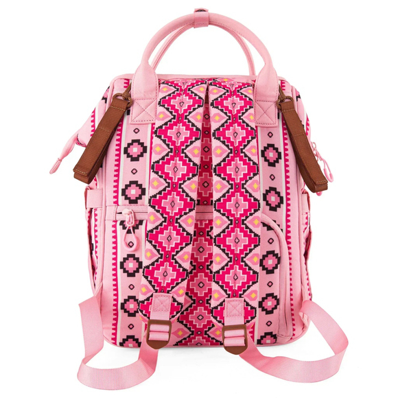 Wrangler Pink Patterned Backpack - Picture 2 of 3